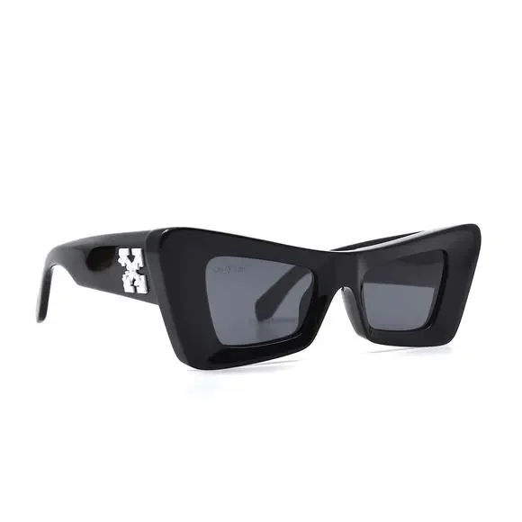 OFF-WHITE 0ER1027 BLACK DARK GREY WOMEN'S AUTHENTIC SUNGLASSES - Picture 5 of 12